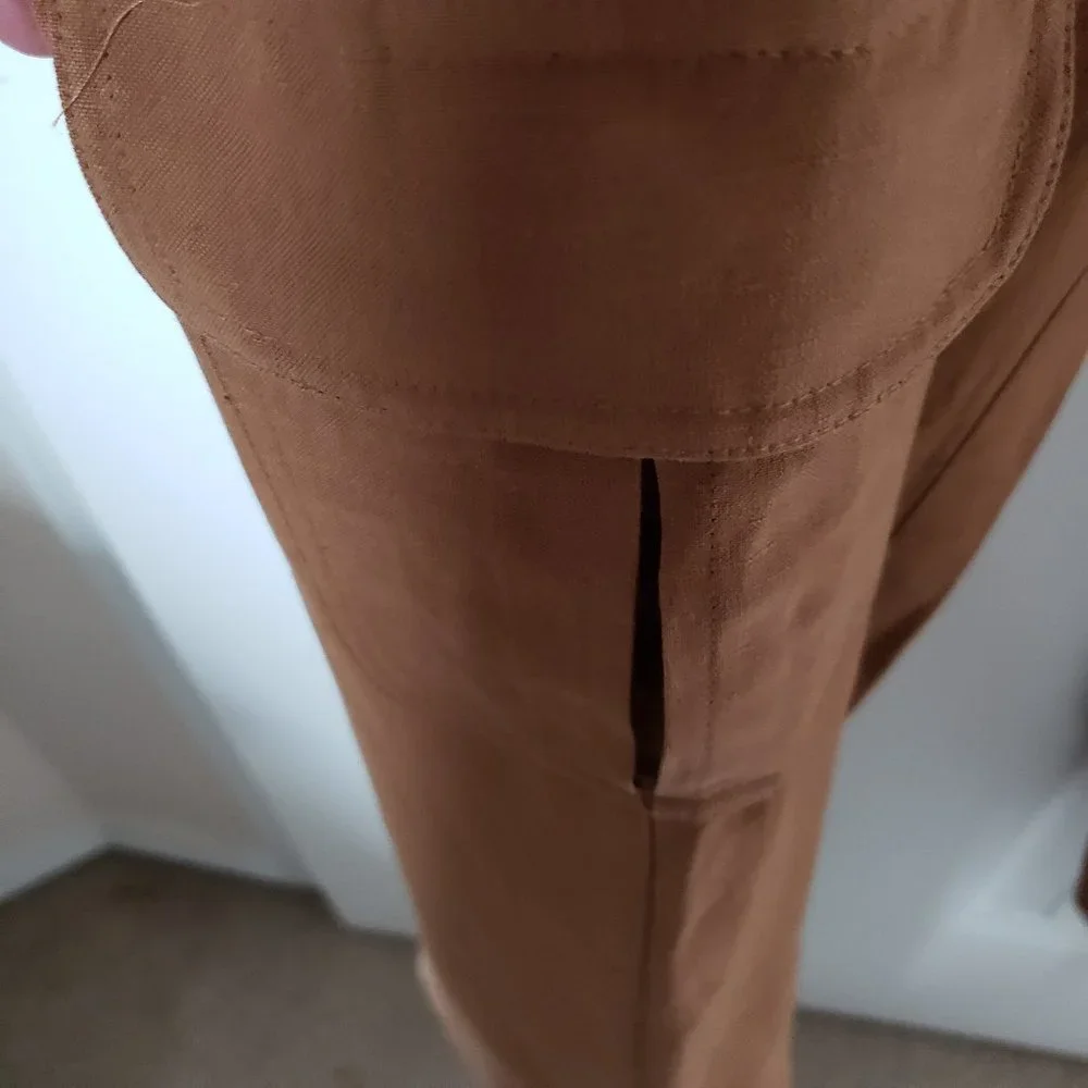 Tommy Bahama Tan Cropped Pants Sz 10 EUC - Picture 5 of 11